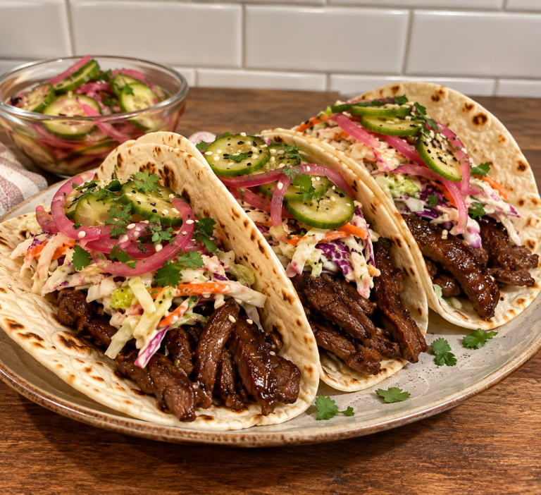 Korean Beef Steak Tacos ♡